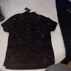 Ralph lauren black sequin polo
Shirt